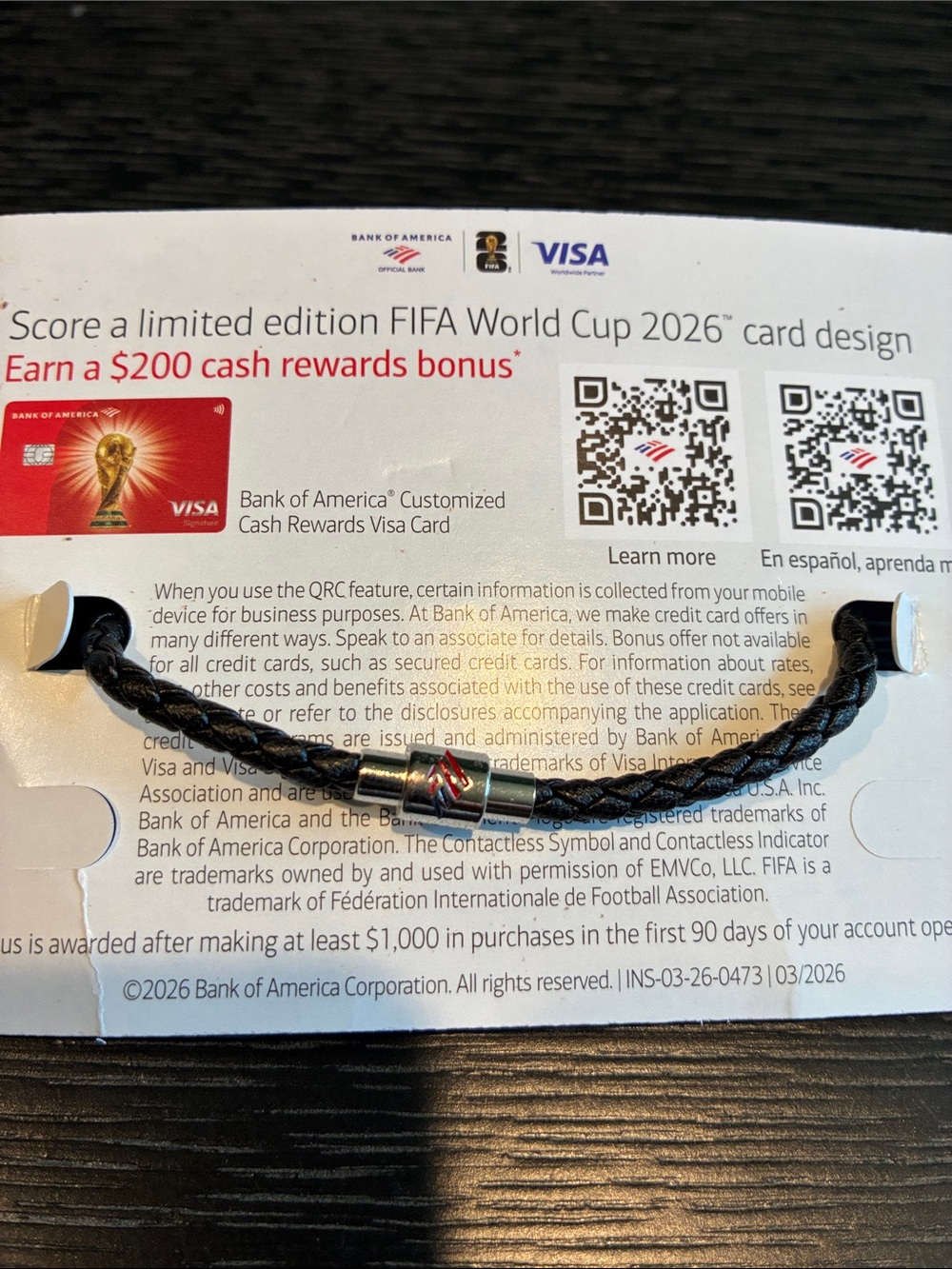 FIFA World Cup 2026 Charm Bracelet with Gold Trophy Charm - Picture 4 of 7